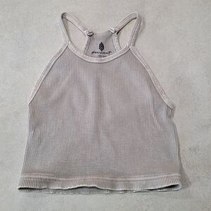 Free People Movement Happiness Runs Crop in Stone Eagle NWOT XS/S